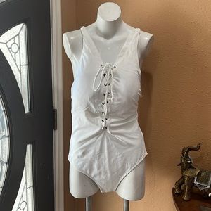 COPY - Ashley Graham white nwt one piece swimsuit